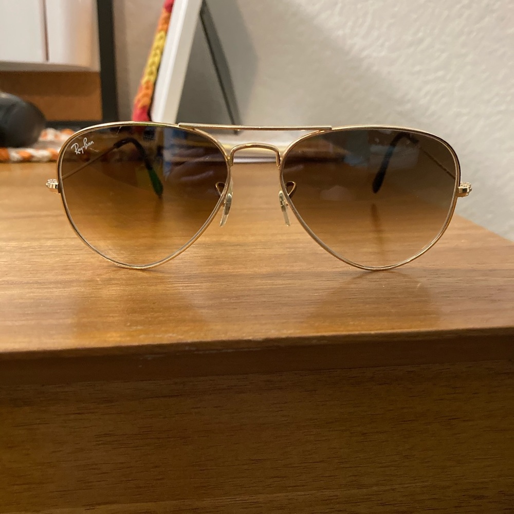 Ray-ban aviator gradient brown sunglasses